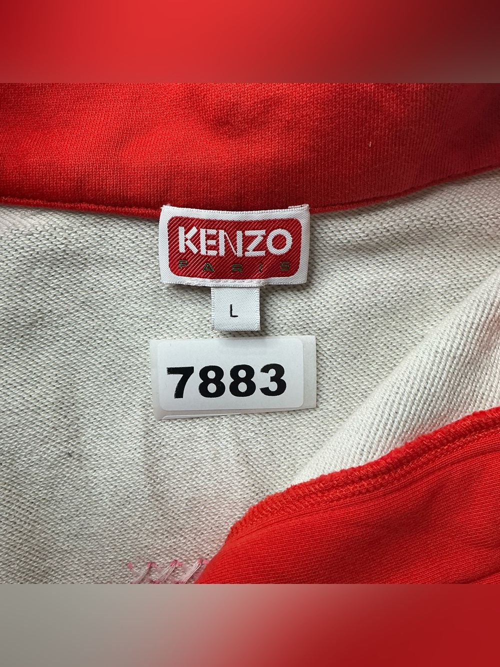 KENZO Sweatshirt Floral Rose embroidered CrewNeck pullover heater gray Preowned - Picture 10 of 10